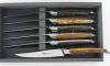 Laguiole moderne 6 Bois Différents - coffret de 6 pièces
